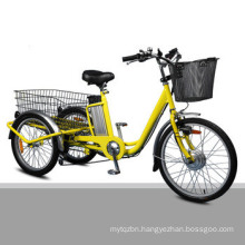 24" Front Drive Adult Large Electric Tricycle for Shopping